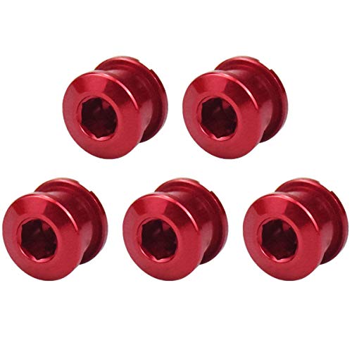 5 Piezas Rueda de Cadena Tuercas Tornillos Plato Bicicleta, 7075 Aleación Aluminio Bicicleta Pernos de Manivela, Tornillos de Manivela para Bicicletas de Carretera de Montaña BMX MTB Fixie (Rojo) 5 Piezas Rueda de Cadena Tuercas Tornillos Plato Bicicleta, 7075 Aleación Aluminio Bicicleta Pernos de Manivela, Tornillos de Manivela para Bicicletas de Carretera de Montaña BMX MTB Fixie (Rojo)