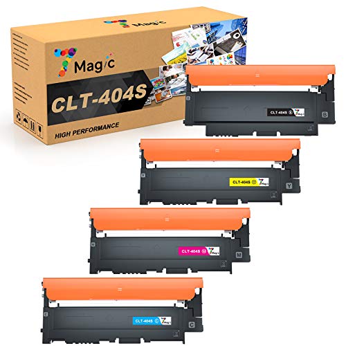 7Magic Cartuchos de Tóner Compatible para Samsung CLT-P404C CLT-404S CLT-K404S CLT-C404S CLT-M404S CLT-Y404S para Samsung Xpress SL C430 C430W C480 C480W C480FW C480FN C432W C433W C482W C483W