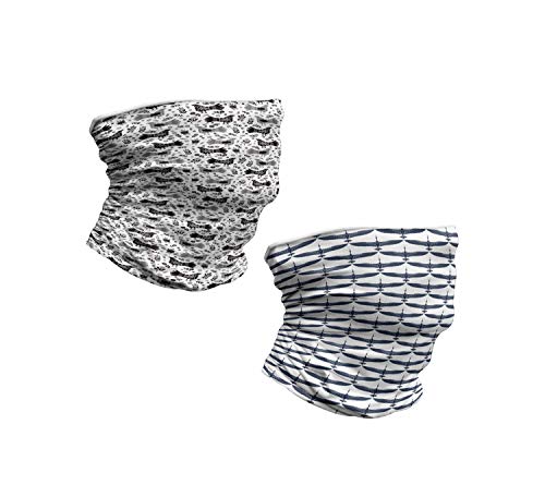 ABAKUHAUS Set de 2 Calentador de Cuello, Arte Floral en Escala de Grises Famoso Vuelo Grúas Japonesa, Gris carbón Oscuro Azul Violeta ABAKUHAUS Set de 2 Calentador de Cuello, Arte Floral en Escala de Grises Famoso Vuelo Grúas Japonesa, Gris carbón Oscuro Azul Violeta