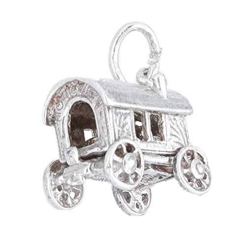 Abalorio de plata de ley con diseño de vagón abierto para mujer (14 x 12 mm) | Jollys Jewellers Abalorio de plata de ley con diseño de vagón abierto para mujer (14 x 12 mm) | Jollys Jewellers