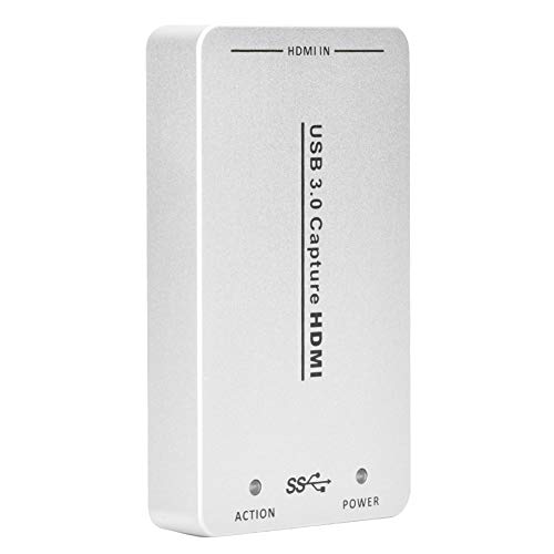 Adaptador de Tarjeta de Captura de Video HDMI a USB 3.0 1080HD con señales de Audio y Video de Alta definición HDMI, Compatible con Captura de Audio HDMI y Salida de Audio PCM de 48KHz. Adaptador de Tarjeta de Captura de Video HDMI a USB 3.0 1080HD con señales de Audio y Video de Alta definición HDMI, Compatible con Captura de Audio HDMI y Salida de Audio PCM de 48KHz.