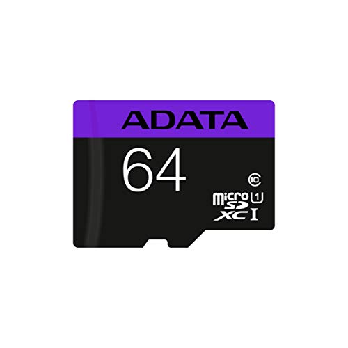 ADATA Micro SDXC 64GB - Tarjeta microSD de 64 GB, Negro