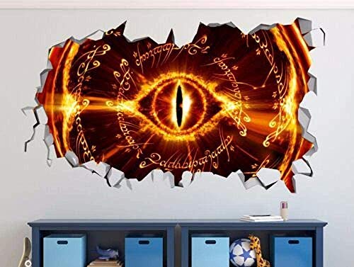Adhesivo de pared de vinilo adhesivo para pared, diseño de Señor de los anillos rotos, 3D Adhesivo de pared de vinilo adhesivo para pared, diseño de Señor de los anillos rotos, 3D