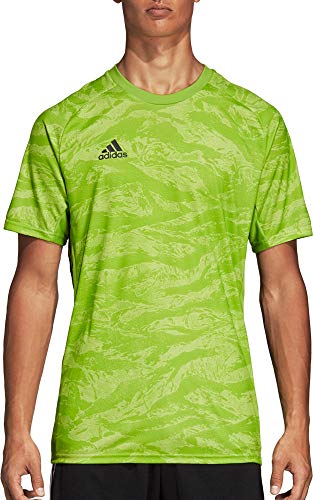 adidas AdiPro 19 - Camiseta de portero de manga corta para hombre - DP3131, M, Verde Semi Solar