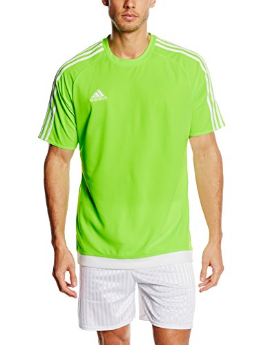 adidas Estro 15 JSY - Camiseta para hombre, color verde/blanco, talla L