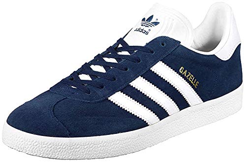 adidas Gazelle, Zapatillas de deporte Unisex Adulto, Varios colores (Collegiate Navy/White/Gold Metalic), 45 1/3 EU