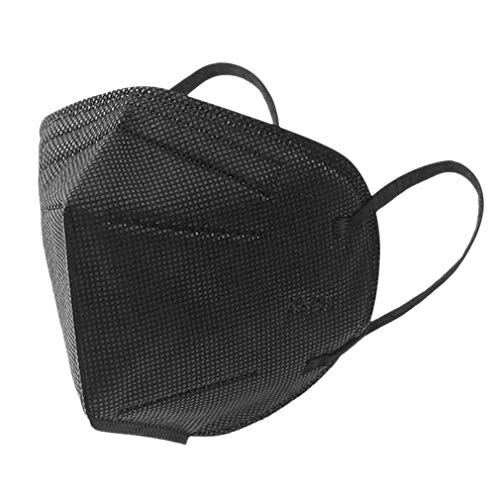 Adulto Protección 5 Capas con Elástico para Los Oídos Pack (50PC negro + válvula)
