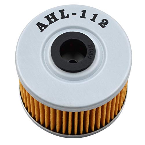 AHL Motocicleta Filtro de Aceite 1 pieza Oil Filter para HONDA NX250 250 1988-1995/NX650 DOMINATOR 650 1988-2002/SLR650 650 1997-2000/TLR250 250 1985-87/TRX250 250 1985-86/TRX250 FOURTRAX 250 1987