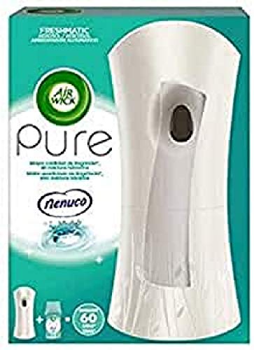 Air Wick Freshmatic - Aparato y recambio de Ambientador Spray Automático, Esencia para Casa con Aroma a Nenuco - 1 aparato + 1 recambio Air Wick Freshmatic - Aparato y recambio de Ambientador Spray Automático, Esencia para Casa con Aroma a Nenuco - 1 aparato + 1 recambio