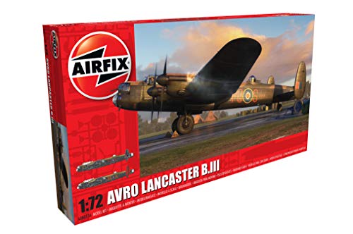 Airfix-1/72 Avro Lancaster B.I/B.III Model, Color Gris (Hornby Hobbies LTD A08013A)