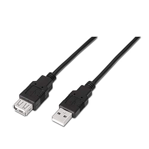 AISENS A101-0017 - Cable Extensión USB 2.0 (3 m, para prolongar un Cable USB 2.0, Apto para Juegos de Consola/Cámaras Digitales/Cámara Web/impresoras/Ratón) Color Negro AISENS A101-0017 - Cable Extensión USB 2.0 (3 m, para prolongar un Cable USB 2.0, Apto para Juegos de Consola/Cámaras Digitales/Cámara Web/impresoras/Ratón) Color Negro