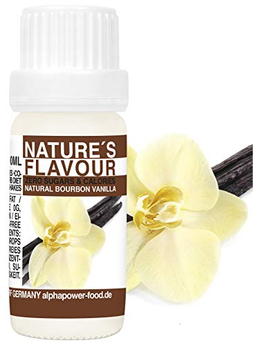 ALPHAPOWER FOOD Aromas alimentarios por repostería y bebidas I 10ml Vegano, Vainilla - Vanilla Bourbon 100% naturales con Sabor Premium I saborizante sin azucar - Flavdrops, Flavor Drops liquida ALPHAPOWER FOOD Aromas alimentarios por repostería y bebidas I 10ml Vegano, Vainilla - Vanilla Bourbon 100% naturales con Sabor Premium I saborizante sin azucar - Flavdrops, Flavor Drops liquida