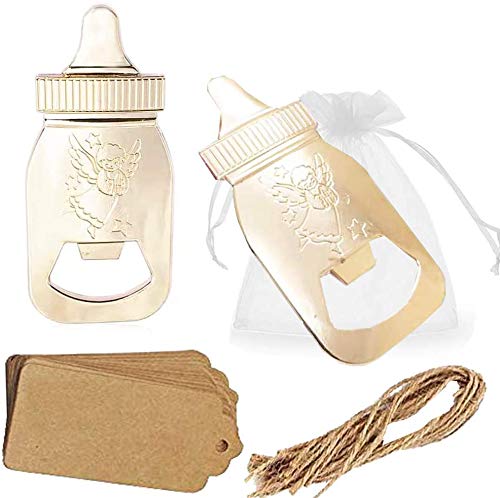Amajoy Paquete de 30 regalos de regreso de baby shower para invitados suministros Poppin abrebotellas con forma de botella con bolsa transparente, recuerdo de boda, fiesta, decoración de regalo Amajoy Paquete de 30 regalos de regreso de baby shower para invitados suministros Poppin abrebotellas con forma de botella con bolsa transparente, recuerdo de boda, fiesta, decoración de regalo