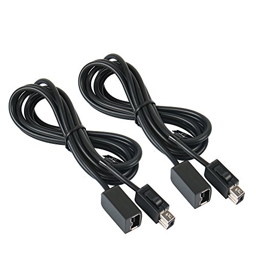 AMATHINGS 2 unidades (paquete doble) Cable alargador para controlador (2 unidades de 1,80 metros) acoplable = 3,60 metros = cable XXXL, apto para NES Classic Mini y SNES Mini, Wii y Wii Mini. AMATHINGS 2 unidades (paquete doble) Cable alargador para controlador (2 unidades de 1,80 metros) acoplable = 3,60 metros = cable XXXL, apto para NES Classic Mini y SNES Mini, Wii y Wii Mini.