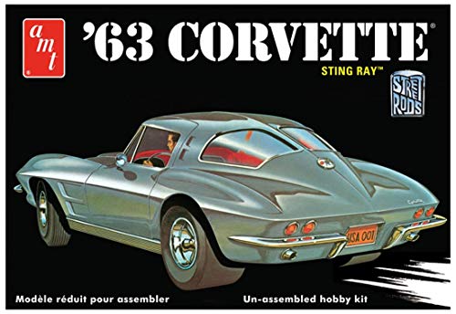 AMT 1:25 escala 1963 Chevy Corvette modelo de coche