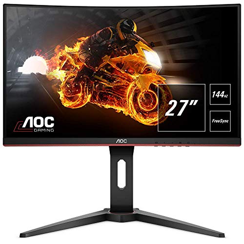 AOC Monitor Gaming C27G1 - 32" Curved 1800R, QHD, 144Hz, VA, 1ms, FreeSync Premium, 2560x1440, 300 cd/m, HDMI 1x1.4 / 1x2.0, Displayport 1x1.2 AOC Monitor Gaming C27G1 - 32" Curved 1800R, QHD, 144Hz, VA, 1ms, FreeSync Premium, 2560x1440, 300 cd/m, HDMI 1x1.4 / 1x2.0, Displayport 1x1.2