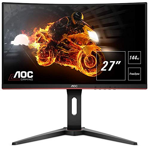 AOC Monitor Gaming C27G1 - 32" Curved 1800R, QHD, 144Hz, VA, 1ms, FreeSync Premium, 2560x1440, 300 cd/m, HDMI 1x1.4 / 1x2.0, Displayport 1x1.2