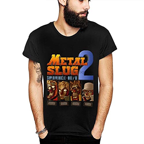 Arcade Game Metal Slug 2 T Shirt Male Crewneck T-Shirt Retro Deisgn Comfortable Cotton tee Shirt
