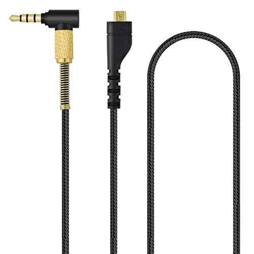 Arctis - Cable de audio de repuesto para auriculares SteelSeries Arctis 3, Arctis Pro, Arctis 5, Arctis 7 Wireless Gaming Headset, cable adicional de nailon flexible (1,4 m), color negro
