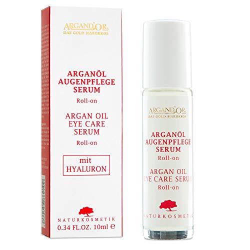 Argand 'Or veganes bio arganöl Ojos de cuidado de Serum. regenera, fortalece strafft y wirkt abschwellend. con práctico de Roll On aplicador. – 10 ml Argand 'Or veganes bio arganöl Ojos de cuidado de Serum. regenera, fortalece strafft y wirkt abschwellend. con práctico de Roll On aplicador. – 10 ml
