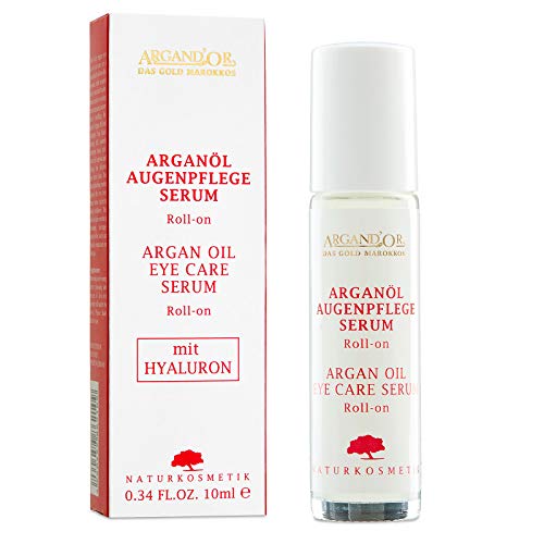 Argand 'Or veganes bio arganöl Ojos de cuidado de Serum. regenera, fortalece strafft y wirkt abschwellend. con práctico de Roll On aplicador. – 10 ml