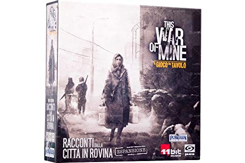 Asmodee- This War of Mine expansión Cuentos de la Ciudad de Rovina Juego de Mesa en Italiano Pendragon Games Studio, Color, 0497