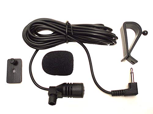 Augustcoco - Micrófono de 3,5 mm con montaje externo para coche, con Bluetooth, audio estéreo, radio, GPS, DVD