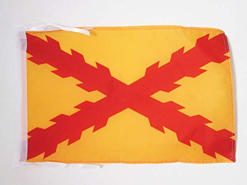 AZ FLAG Bandera de ESPAÑA TERCIOS MORADOS Viejos 45x30cm - BANDERINA Ejercito ESPAÑOL 30 x 45 cm cordeles