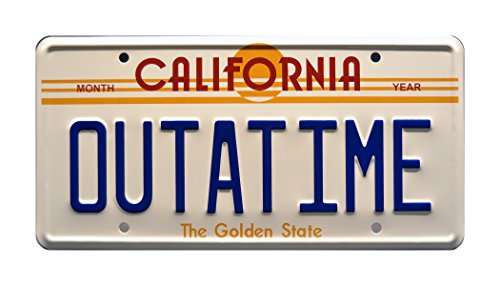 Back to the Future | OUTATIME | Metal Stamped License Plate