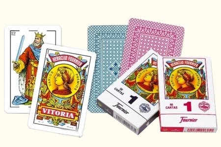 Baraja española Fournier 1 (40 cartas) (Azul)