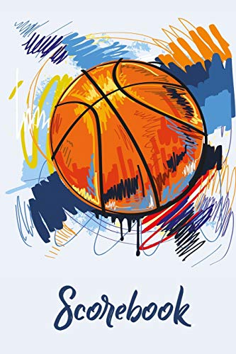 Basketball Scorebook: 24 Games with over 20 Players 6x9 inch Matt. Tracks running score, personal and team fouls, scoring per quarter or overtime, FGs, FTs and total points.