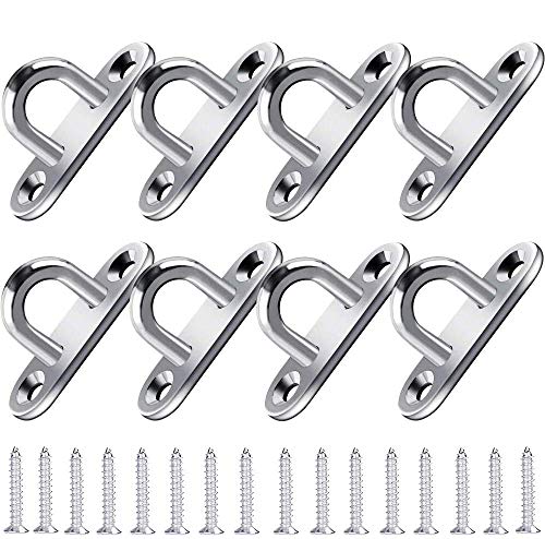 BESTZY 8 Piezas 5mm de Ojo Almohadilla Oblonga Placa de Ojo de Almohadilla Anilla de Grapas de Metal Ferretería de Gancho Pared Pared con Anillo para Entrenamiento de Suspensión BESTZY 8 Piezas 5mm de Ojo Almohadilla Oblonga Placa de Ojo de Almohadilla Anilla de Grapas de Metal Ferretería de Gancho Pared Pared con Anillo para Entrenamiento de Suspensión