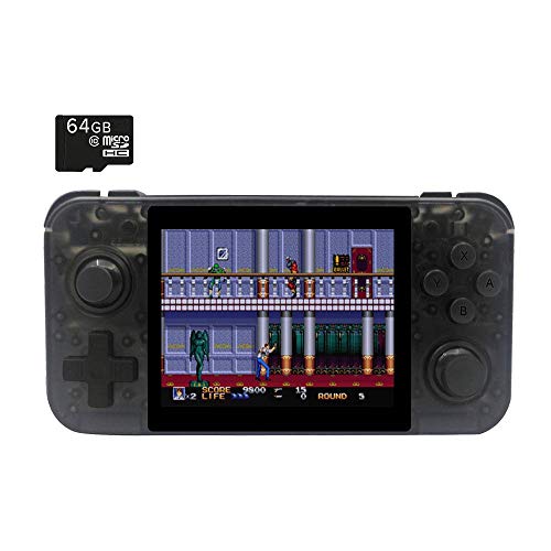 BITTBOY RetroGame RG350 Transparent Retro Gaming Portable Handheld Console OpenDingux CFW IPS Display 2500mAh Battery [RG-350-TB]