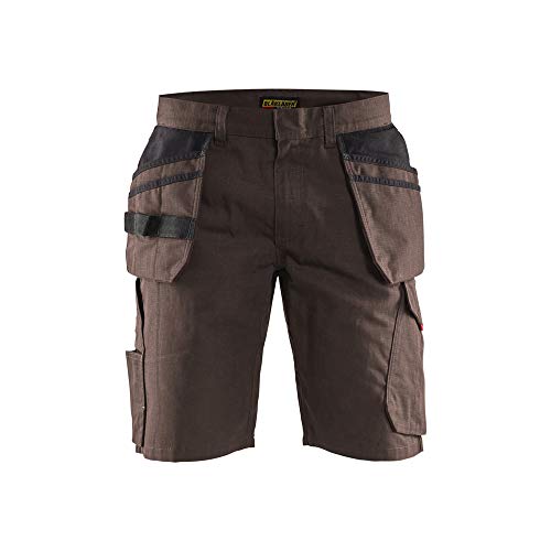 Blaklader 149413307899C48 - Pantalones cortos con bolsillos para las uñas, color marrón/negro, tamaño C48 Blaklader 149413307899C48 - Pantalones cortos con bolsillos para las uñas, color marrón/negro, tamaño C48
