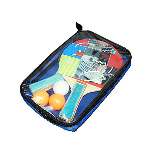 Bocotoer - Juego de pala de ping pong con 2 bates y 3 pelotas de ping pong y funda de pala de tenis de mesa