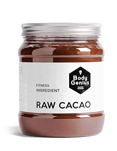 Body Genius Smarter Nutrition Raw Cacao Puro en Polvo, Sin Azúcar - 500 g