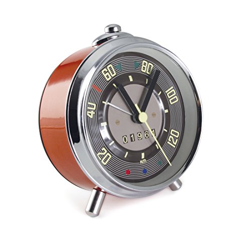 Brisa VW Collection - Volkswagen Furgoneta Hippie Bus T1 Van Reloj Despertador en el diseño del Velocímetro y Tapa Original del Tanque, Reloj con Alarma en Caja de Regalo como Idea de Regalo (Rojo) Brisa VW Collection - Volkswagen Furgoneta Hippie Bus T1 Van Reloj Despertador en el diseño del Velocímetro y Tapa Original del Tanque, Reloj con Alarma en Caja de Regalo como Idea de Regalo (Rojo)
