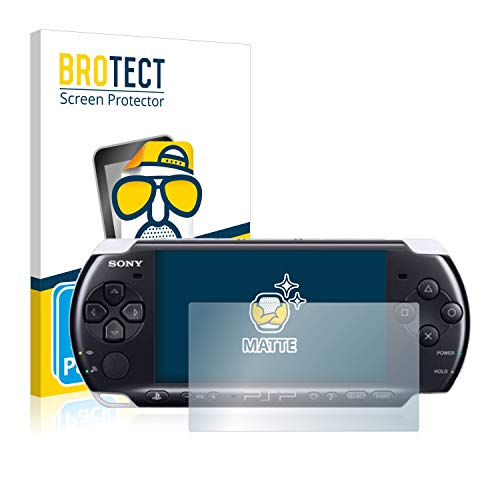 BROTECT Protector Pantalla Anti-Reflejos Compatible con Sony PSP 3000 (2 Unidades) Pelicula Mate Anti-Huellas