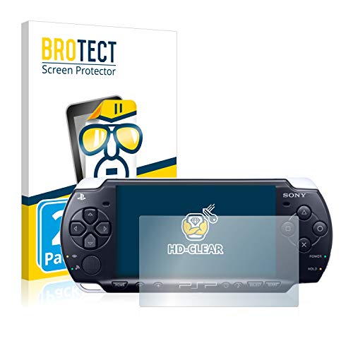 BROTECT Protector Pantalla Compatible con Sony PSP 3004 Protector Transparente (2 Unidades) Anti-Huellas