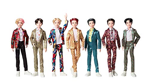 BTS - Muñeca de Moda de 11 Pulgadas, 7 Unidades, basada en Bangtan Boys Global Boy Band, Cifras Altamente articuladas, Juguete para niños y niñas a Partir de 6 años