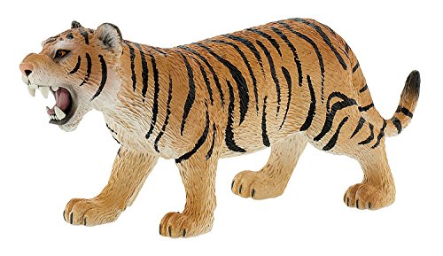 Bullyland 63683 - figura de juguete, tigre marrón, aprox.15 cm de altura, figura pintada a mano, sin PVC, para niños y niñas