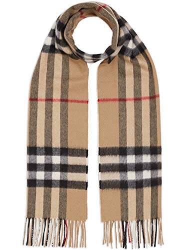 BURBERRY Moda De Lujo Mujer 8018173 Beige Cachemir Bufanda | Temporada Permanente