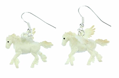 Caballo alado Pegaso pendientes Miniblings la fantasía del potro blanco Mirco Caballo alado Pegaso pendientes Miniblings la fantasía del potro blanco Mirco