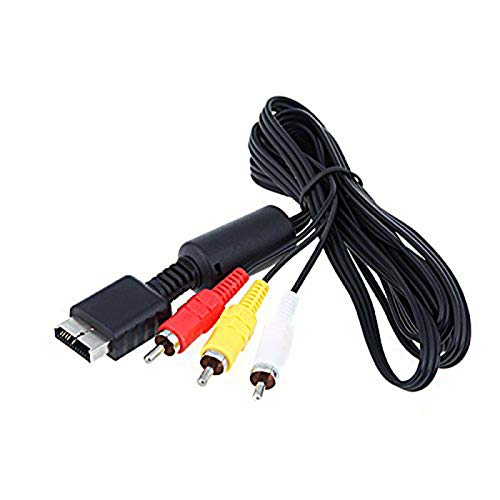Cable para TV Compatible con Playstation PS3 PS2 PS1 PSX AV Play One 2 3 RCA Audio Video 2474