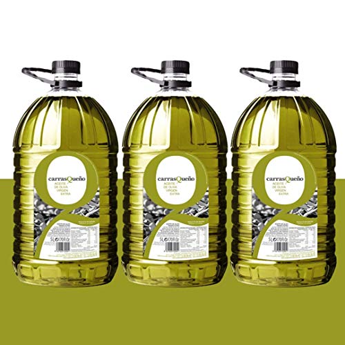 Caja 3 Garrafas 5 litros Carrasqueño Aceite de Oliva Virgen Extra - Garrafa 5L AOVE Caja 3 Garrafas 5 litros Carrasqueño Aceite de Oliva Virgen Extra - Garrafa 5L AOVE
