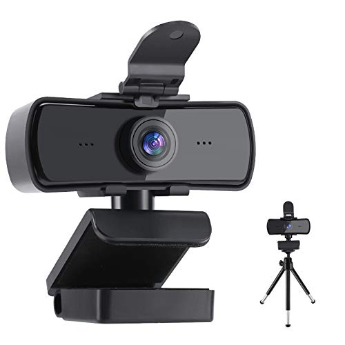Cámara Web con micrófono, 2K HD 1440P Cámara Web de transmisión con Cubierta de privacidad y trípode USB Plug and Play para PC Portátil para videoconferencias Grabación Soporta conferencias Cámara Web con micrófono, 2K HD 1440P Cámara Web de transmisión con Cubierta de privacidad y trípode USB Plug and Play para PC Portátil para videoconferencias Grabación Soporta conferencias