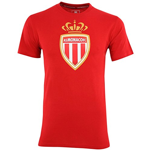 Camiseta AS Mónaco - Colección oficial ASM FC - Línea fútbol de hombre - Talla infantil masculina, Niño, rojo, 14 años