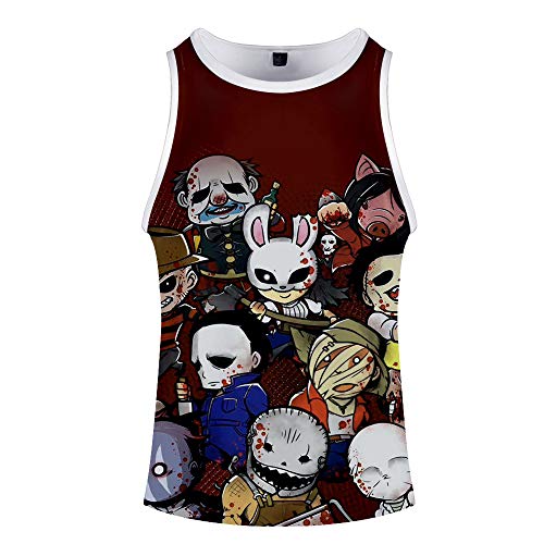 Camiseta sin mangas estampada Teen Pattern 3D hombre Dead by Daylight Game Element Camiseta Summer Unisex Casual Top 15 XXS