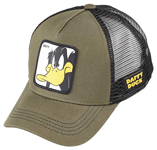 Capslab Daffy Duck Trucker Cap Looney Tunes Olive - One-Size