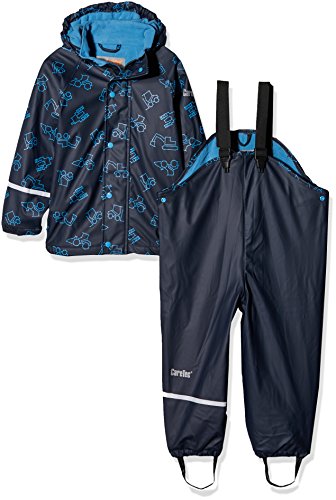 CareTec Chaqueta y Pantalón Impermeable Unisex Niños, Azul (Dark Navy 778), 80